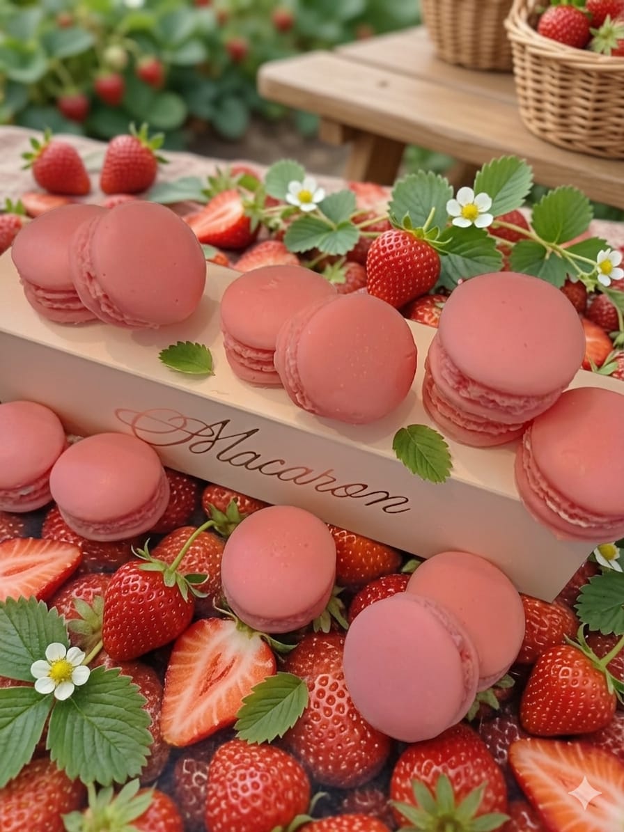 Fondants Parfumés – Macarons Fraise