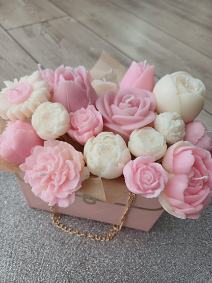 Bouquet de fleurs /support sac à mains